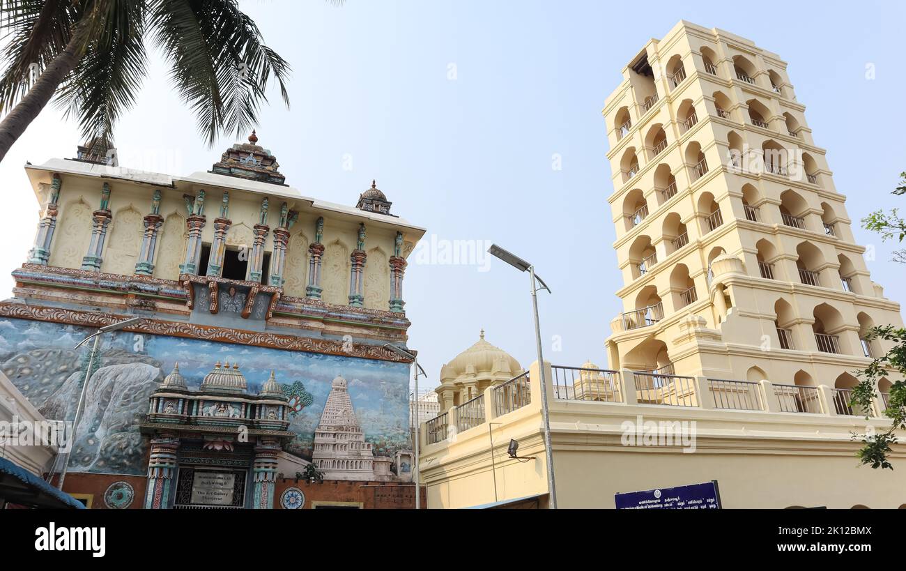 Il Museo del Palazzo di Maratha, il Museo di Thanjavur, Thanjavur, Tamilnadu, India. Foto Stock