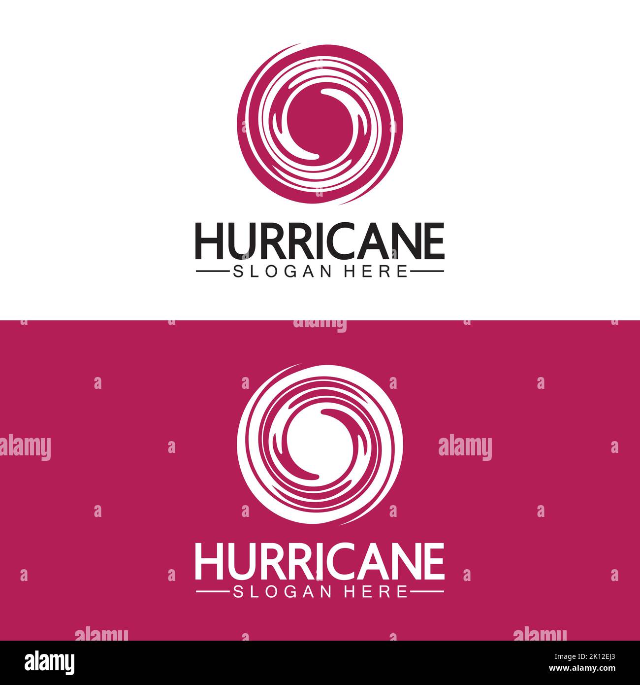 Simbolo del logo Hurricane icona vettore di illustrazione Illustrazione Vettoriale