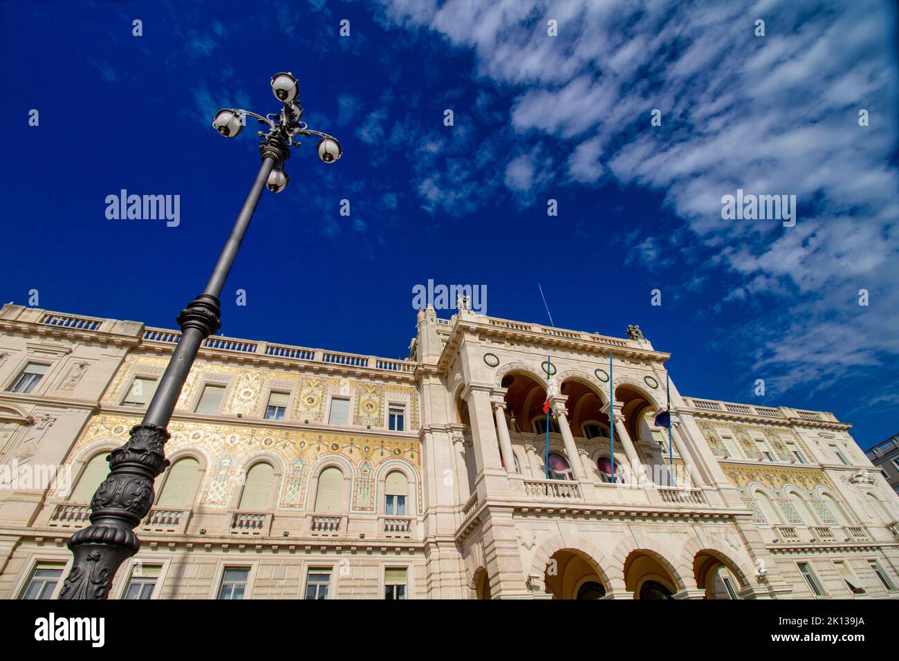 Palazzo della Luogotenanza austriaca, Piazza unita d'Italia, Trieste, Friuli Venezia Giulia, Italia, Europa Foto Stock
