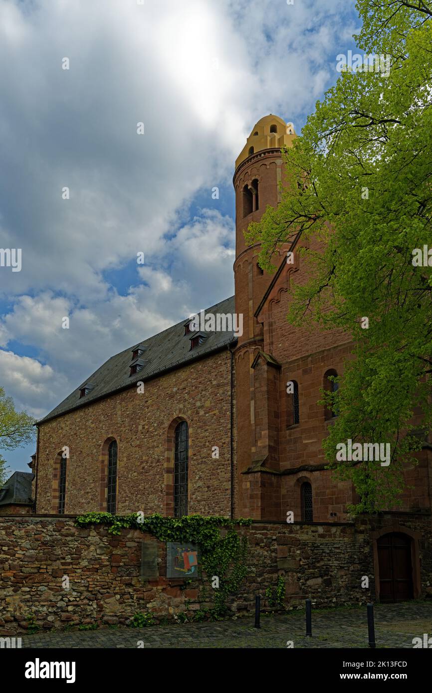 DOMINIKANER-Kloster, Stifts- oder Heidentumskirche Sankt Paulus *** Caption locale *** Europa, Germania, Renania-Palatinato, Worms, Paulusplatz, Schu Foto Stock