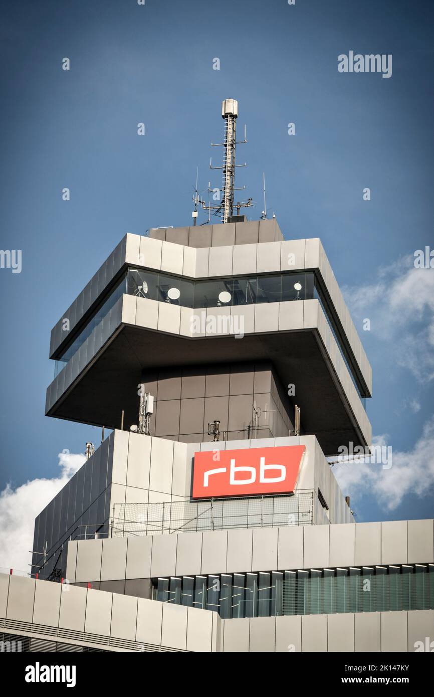 RBB, Rundfunk Berlin Brandenburg, Masurenallee, Charlottenburg, Berlino, Deutschland, Europa, News, Aktuelles, rbb-Affäre, Foto Stock