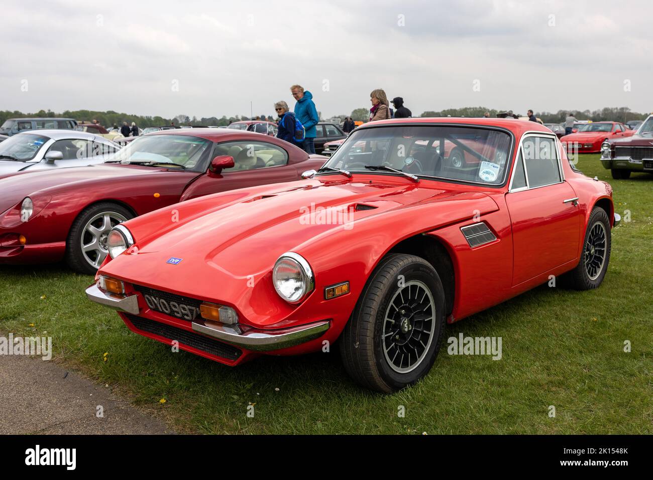1972 serie TVR M in mostra allo Scramble di giugno tenutosi presso il Bicester Heritage Centre il 23rd aprile 2022 Foto Stock