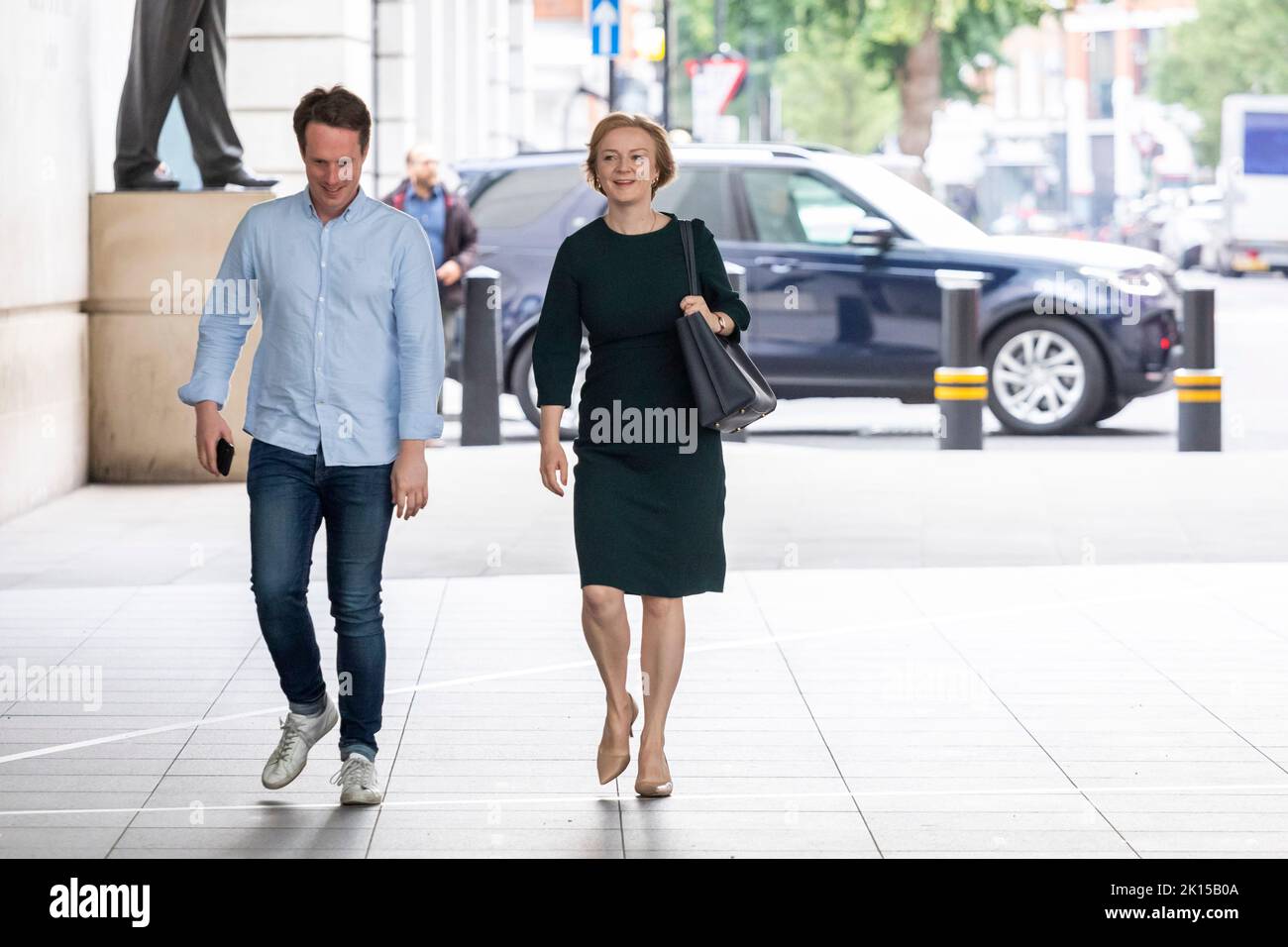 Il nuovo spettacolo politico della BBC domenica con Laura Kuenssberg è in mostra per la prima volta questa mattina, in sostituzione del Andrew Marr Show che era stato ospite Foto Stock
