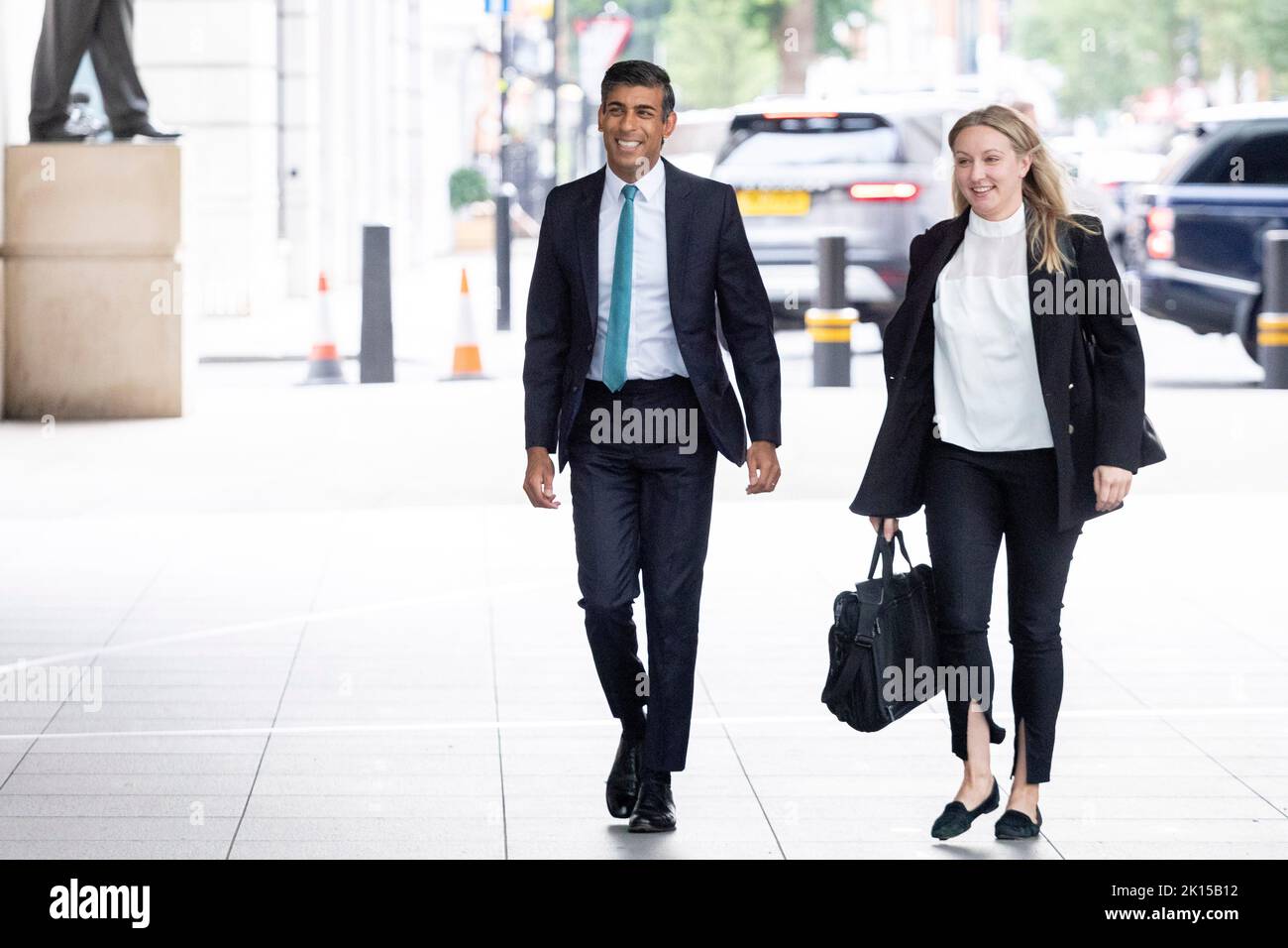 Il nuovo spettacolo politico della BBC domenica con Laura Kuenssberg è in mostra per la prima volta questa mattina, in sostituzione del Andrew Marr Show che era stato ospite Foto Stock