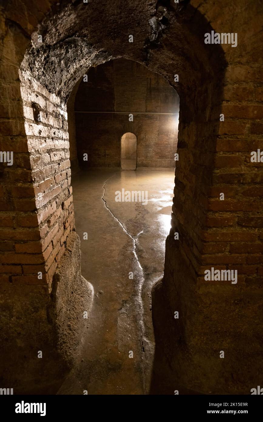 Cisterne romane, Italia , Marche ,fermo. Foto Stock