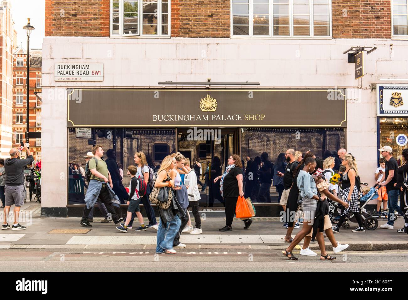 Buckingham Palace Shop in Buckingham Palace Road SW1 Foto Stock