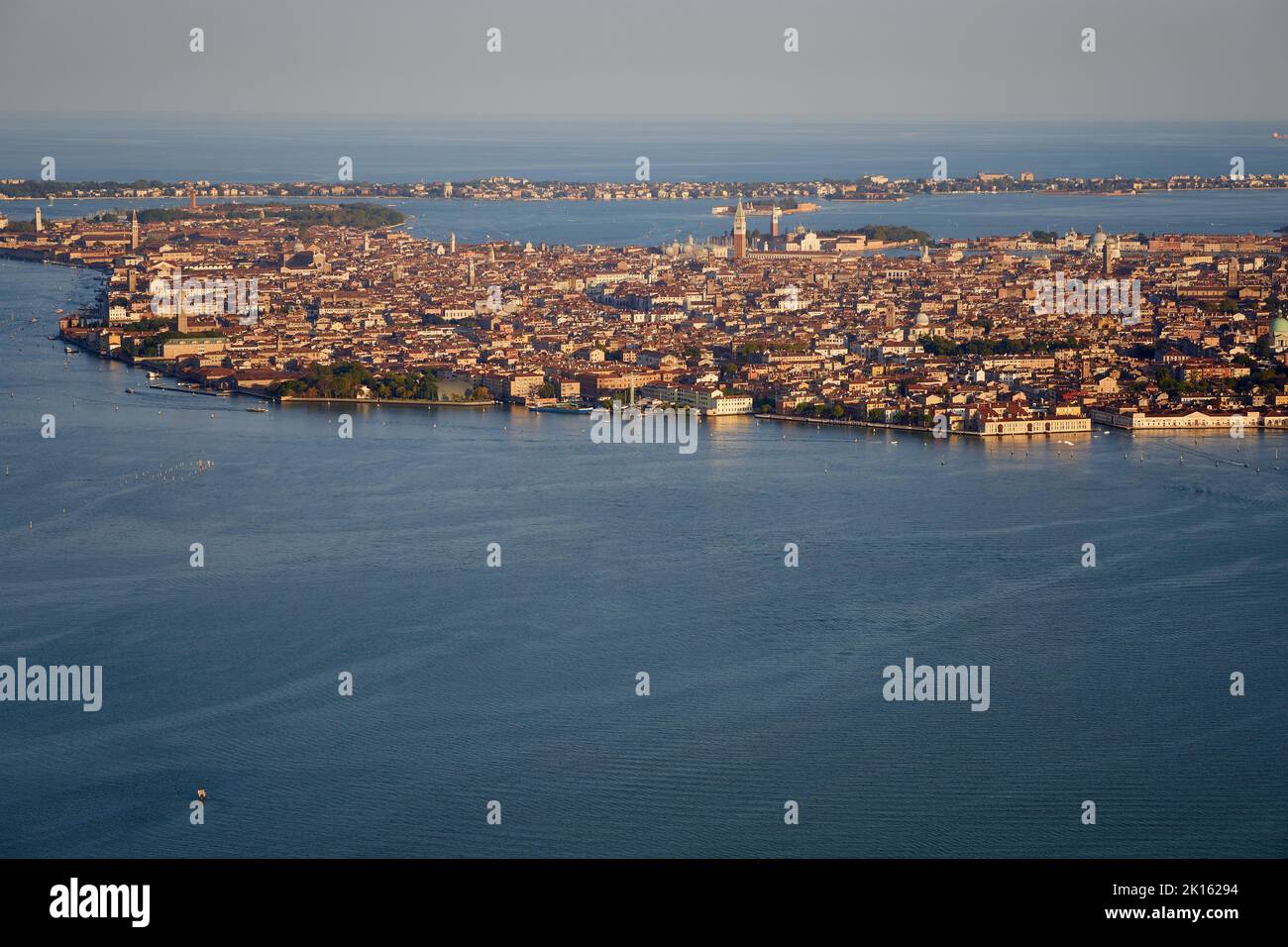 Vista aerea di Venezia, Italia Foto Stock