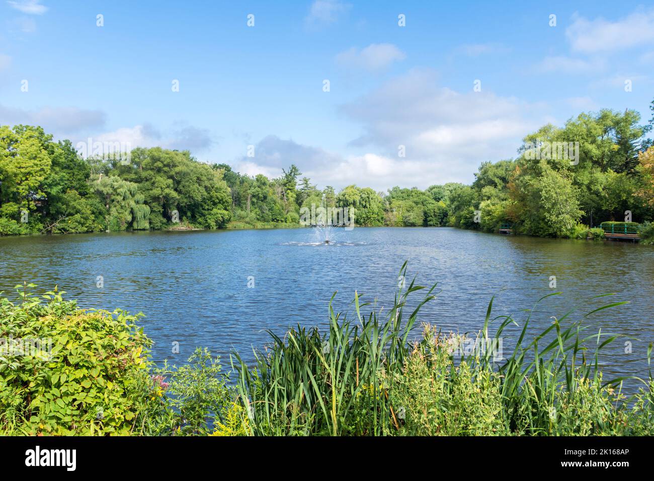 Mill stagno parco a Richmond Hill, Ontario, Canada Foto Stock