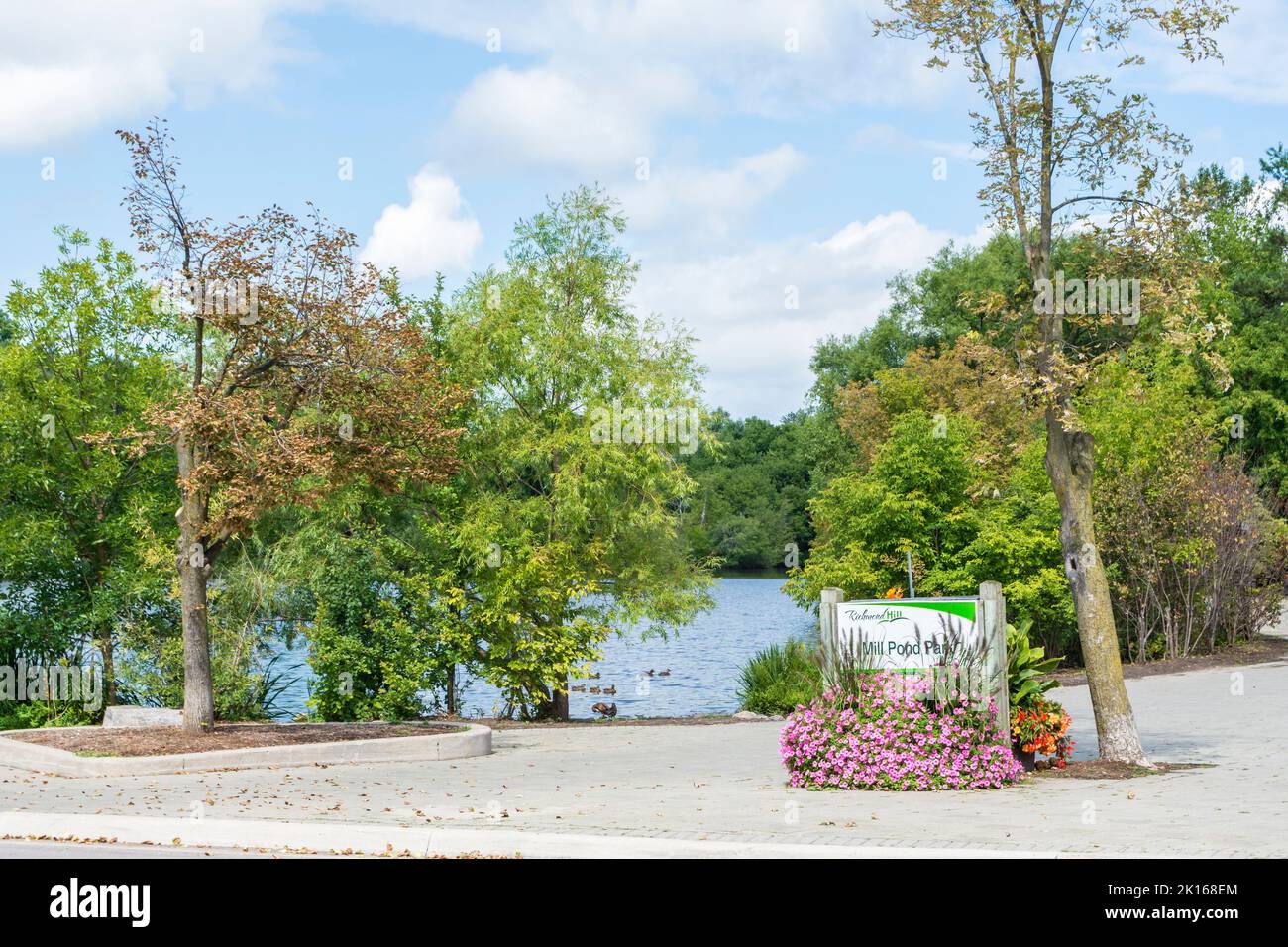 Mill stagno Park, Richmond Hill, Ontario, Canada Foto Stock