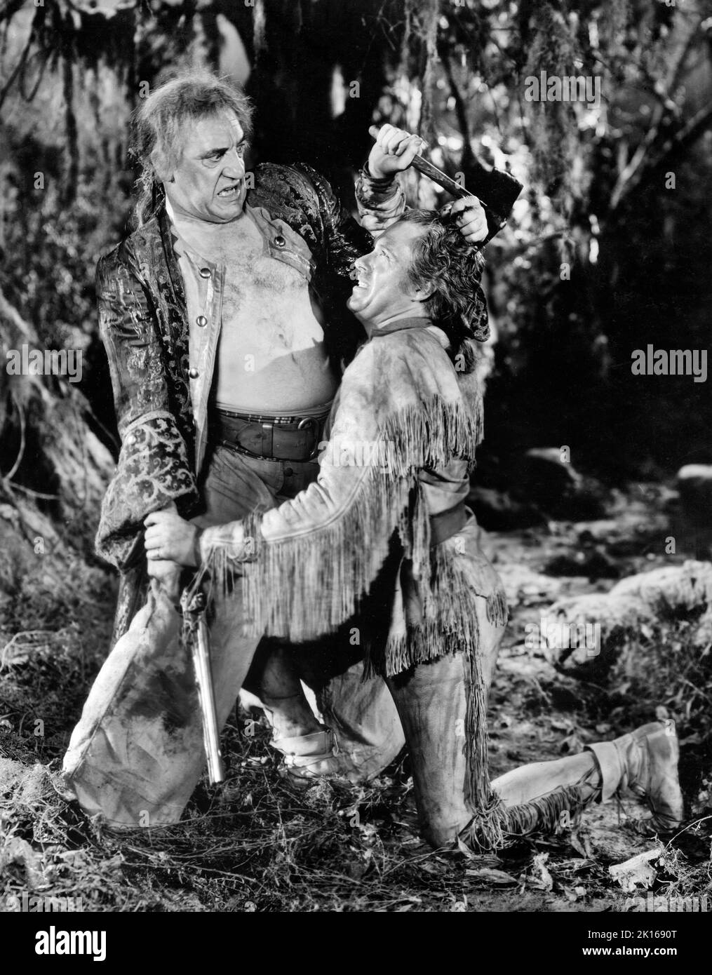 Nelson Eddy (a destra), on-set of the Film, 'Naughty Marietta', Loew's Inc., 1935 Foto Stock