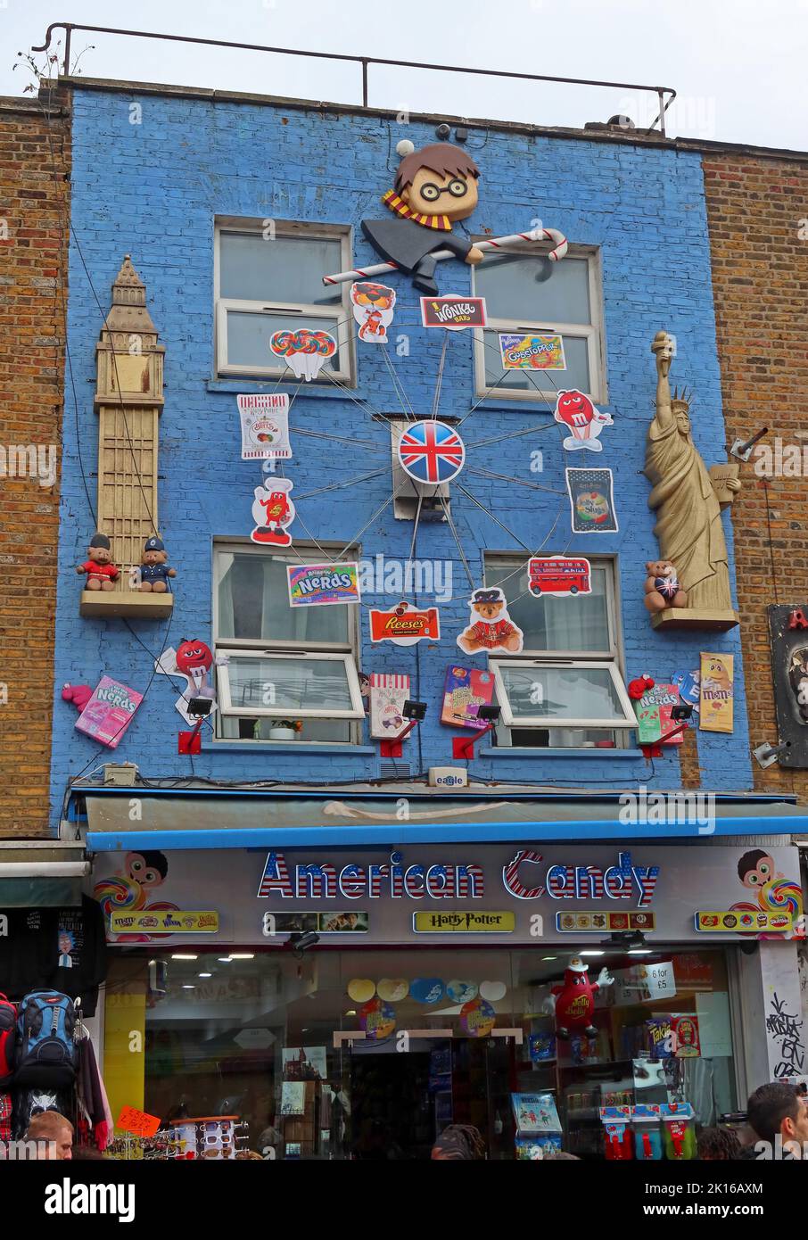 American Candy Co 197 Camden High Street, Camden Town, Londra, Inghilterra, Regno Unito, NW1 8QR Foto Stock