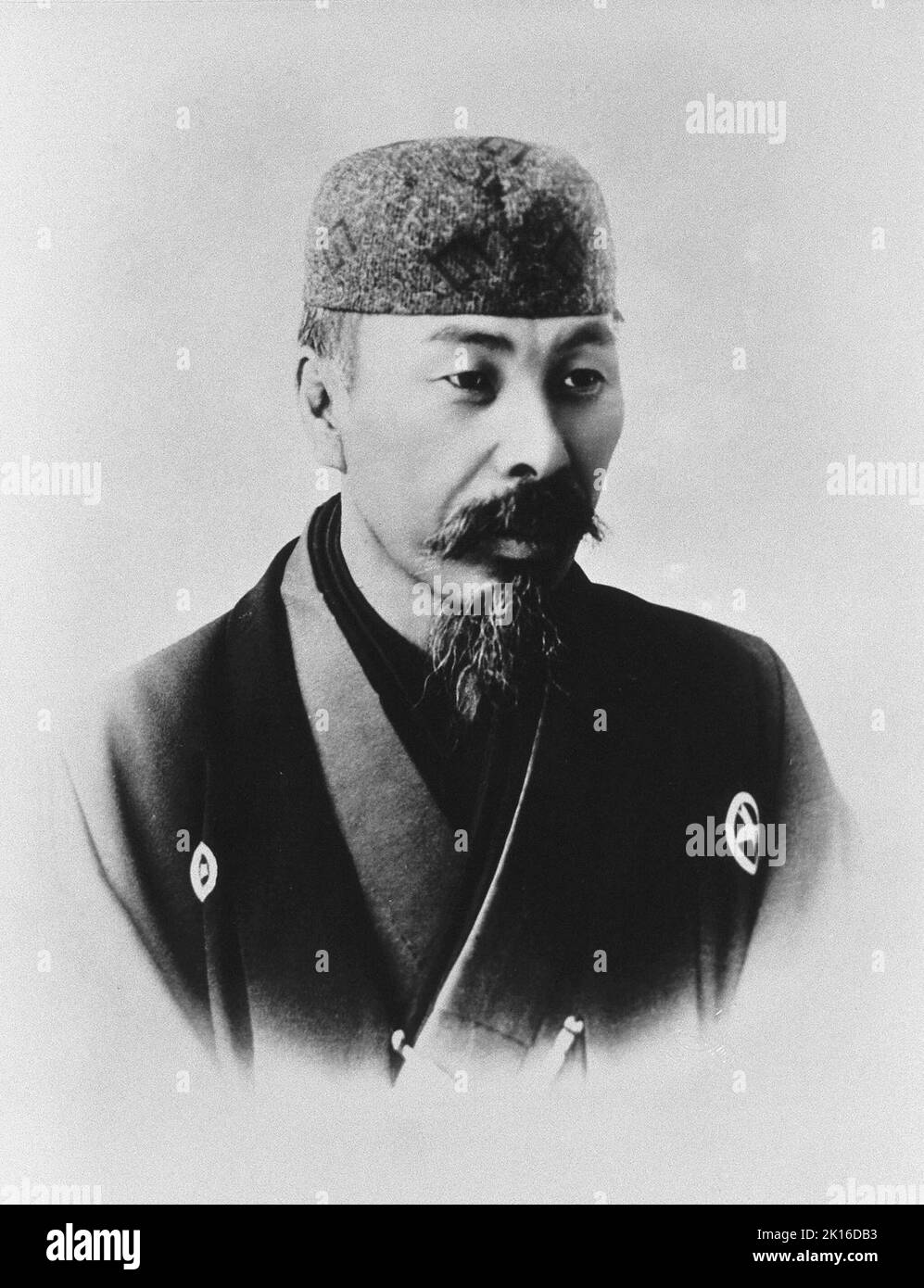 Ritratto di Shinagawa Yajirō (1843-1900), ufficiale giapponese, politico durante i primi Meiji. Foto Stock