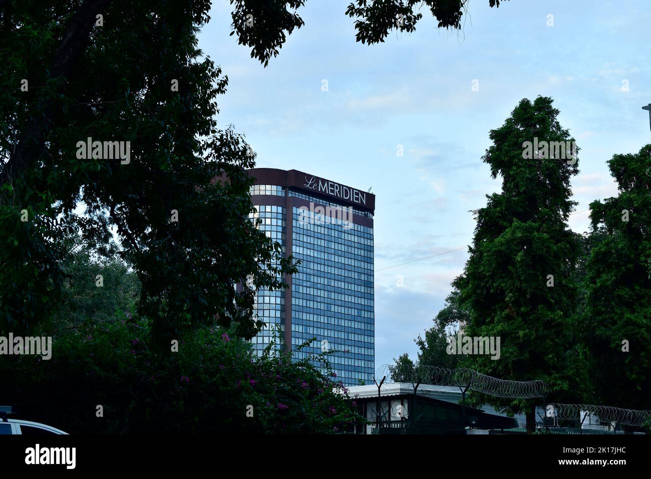 New Delhi, India - 14 settembre 2022 : Expenive cinque stelle hotel le meridien a New delhi, india Foto Stock