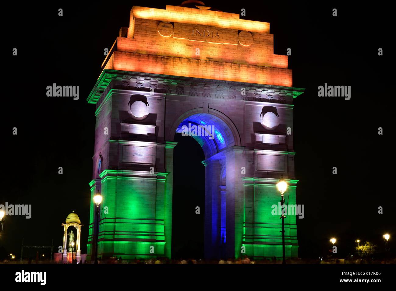 New Delhi, India - 14 settembre 2022 : miglior luogo turistico India cancello nuovo delhi, india Foto Stock
