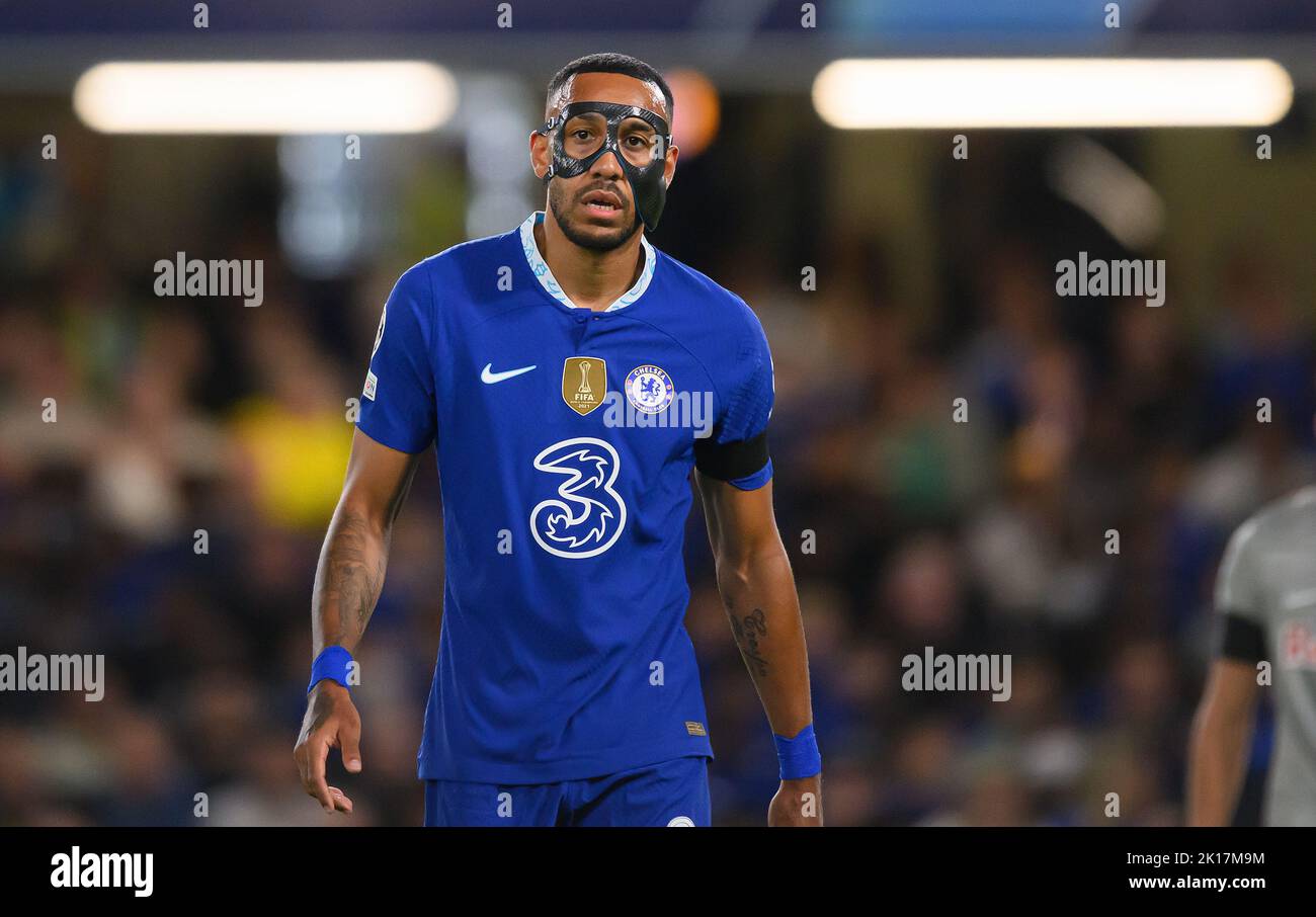 Londra, Regno Unito. 14th Set, 2022. 14 set 2022 - Chelsea contro RB Salzburg - UEFA Champions League - Gruppo e - Stamford Bridge Pierre-Emerick Aubameyang di Chelsea durante la partita della Champions League a Stamford Bridge. Credit: Notizie dal vivo di Mark Pain/Alamy Foto Stock