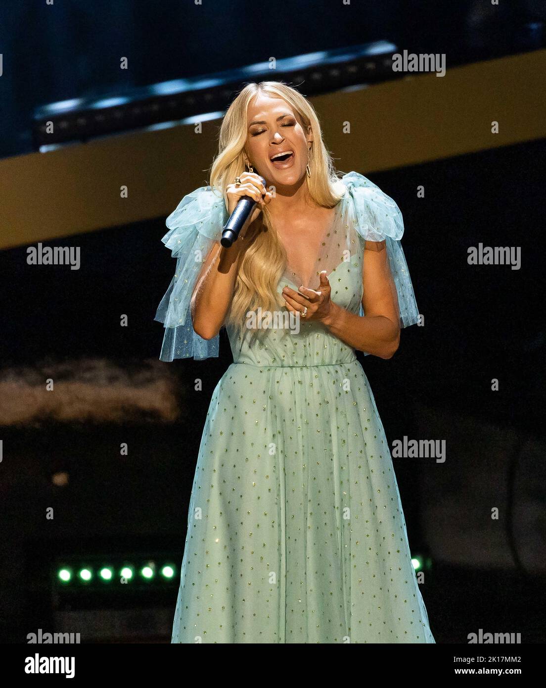 Nashville, Stati Uniti. 12th Set, 2022. Carrie Underwood si esibisce durante il CMT Giants: Vince Gill al Fisher Center for the Performing Arts il 12 settembre 2022 a Nashville, Tennessee. Foto: Amiee Stubbs Credit: Imagespace/Alamy Live News Foto Stock