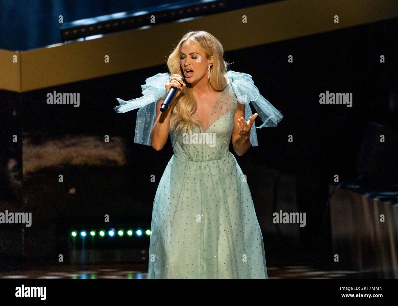 Nashville, Stati Uniti. 12th Set, 2022. Carrie Underwood si esibisce durante il CMT Giants: Vince Gill al Fisher Center for the Performing Arts il 12 settembre 2022 a Nashville, Tennessee. Foto: Amiee Stubbs Credit: Imagespace/Alamy Live News Foto Stock