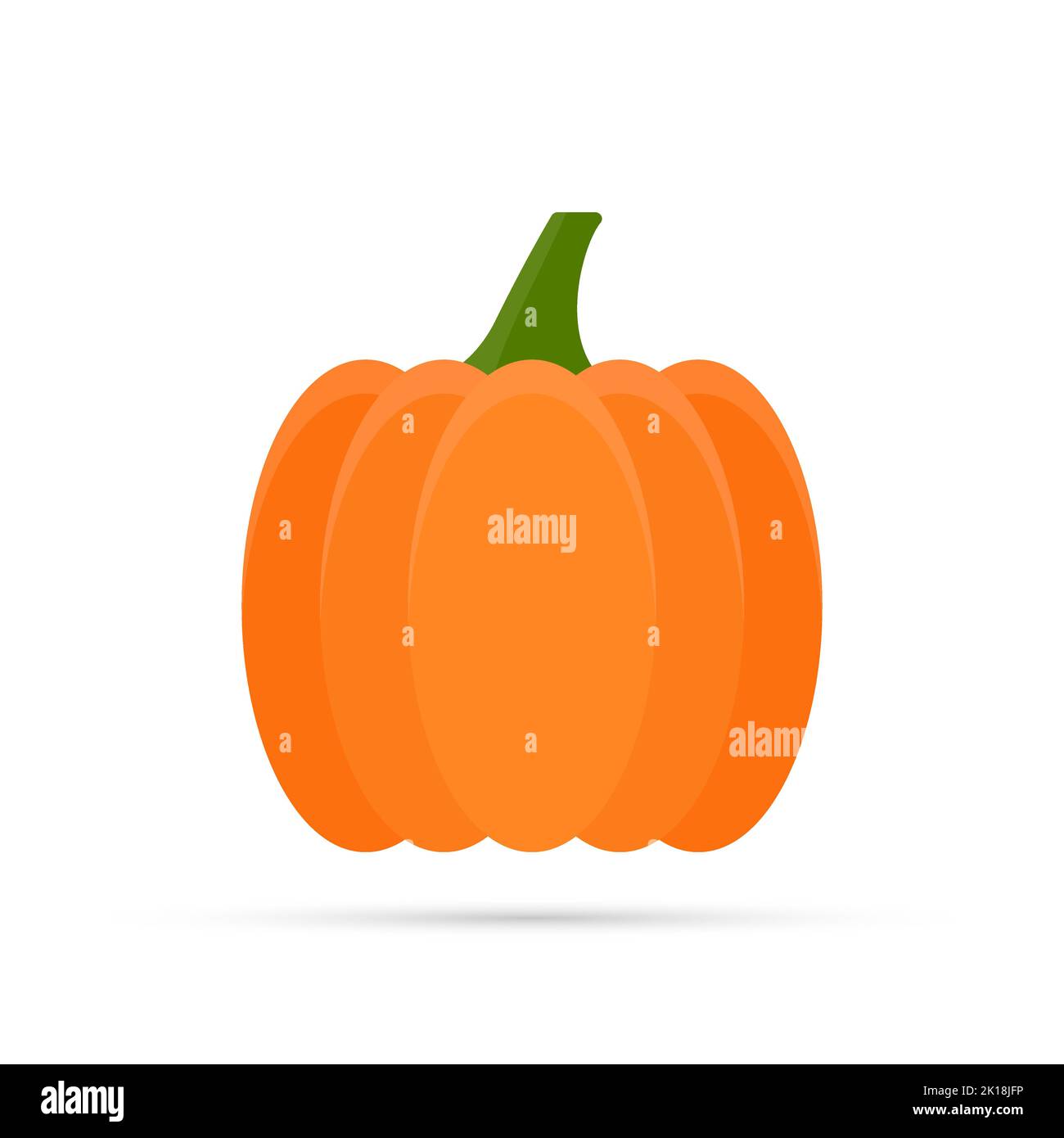 Icona della zucca. Il simbolo principale della festa di Halloween. Vacanza il 31st ottobre. Illustrazione del vettore isolato. Illustrazione Vettoriale