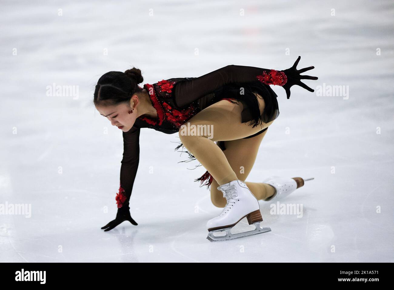 Bergamo, Italia. 16th Set, 2022. Rinka WATANABE (Jpn) nel corso del 2022 ISU Challenger Series Figure Skating, Ice Sports a Bergamo, Italia, Settembre 16 2022 Credit: Independent Photo Agency/Alamy Live News Foto Stock