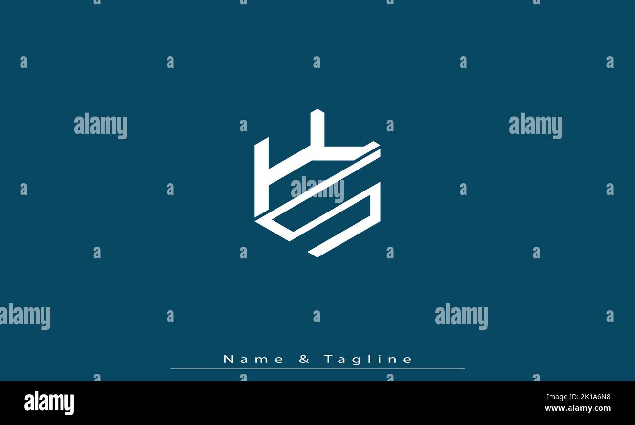 Lettere alfabetiche iniziali logo monogramma KS , SK Illustrazione Vettoriale