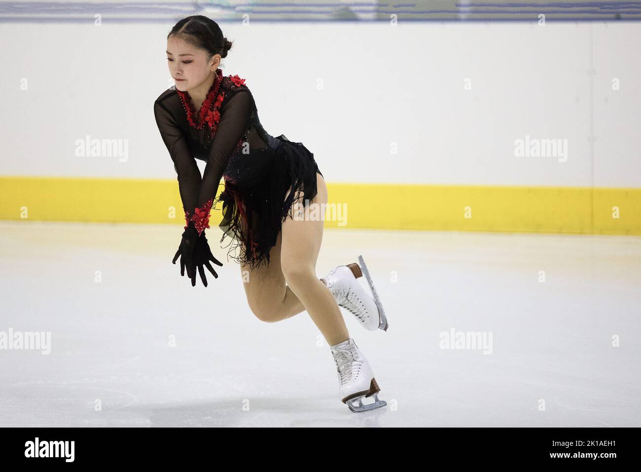 Palaghiaccio IceLab, Bergamo, Italia, 16 settembre 2022, Rinka WATANABE (Jpn) nel corso del 2022 ISU Challenger Series Figure Skating - Ice Sports Foto Stock