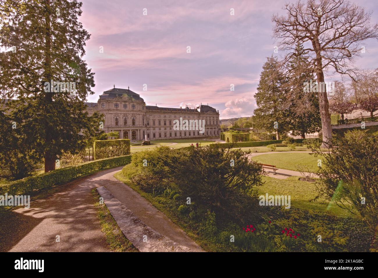 Hofgarten - Residenz Würzburg Foto Stock