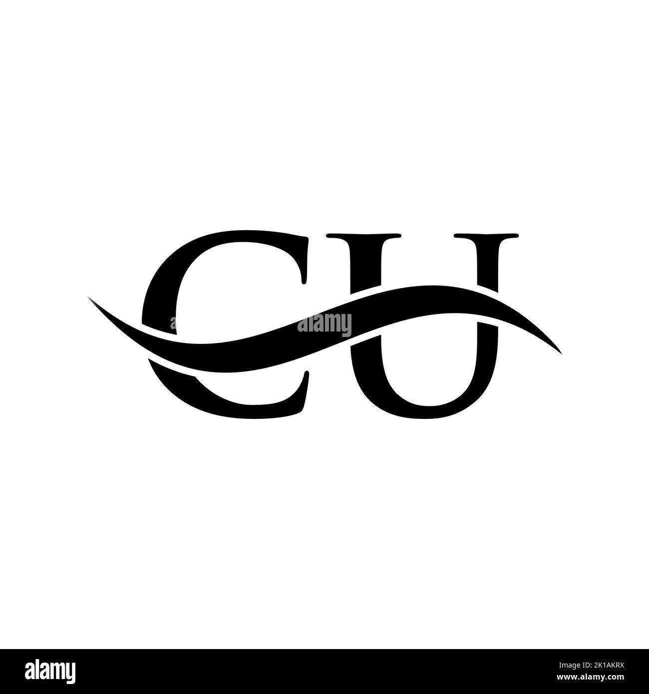 Modello vettoriale del logo della combinazione di lettere CT. Lettera CT Logo Design segno di tipografia moderna Illustrazione Vettoriale