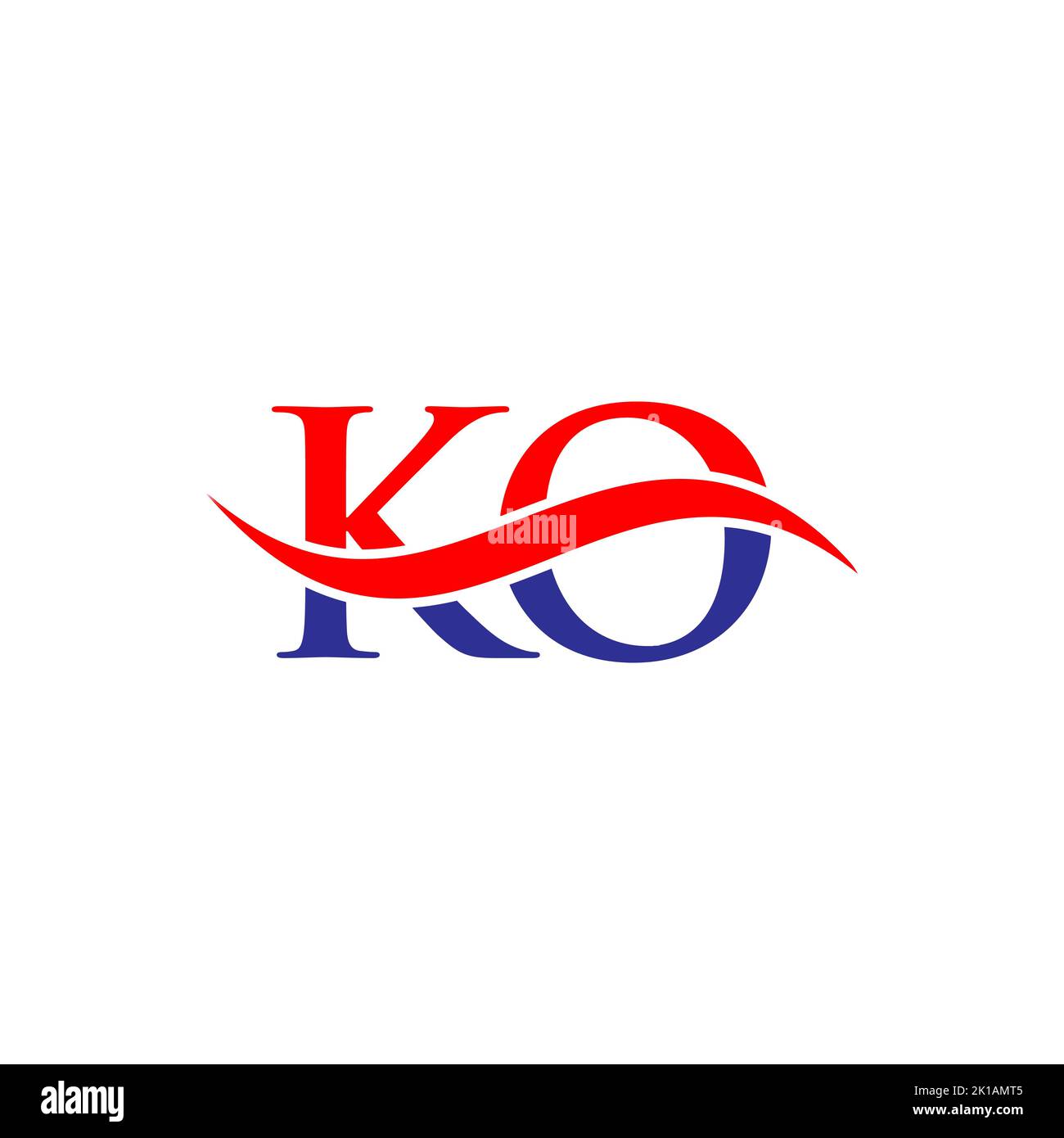 MODELLO vettoriale con logo KN Combine Letter. Lettera KN Logo Design segno di tipografia moderna Illustrazione Vettoriale