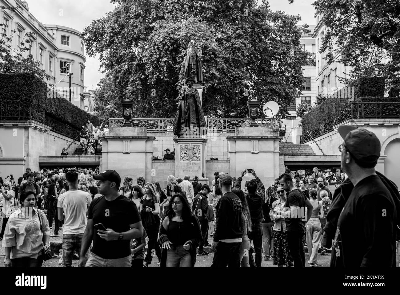 Intorno a Londra nell'anno del passaggio della regina Elisabetta II Foto Stock