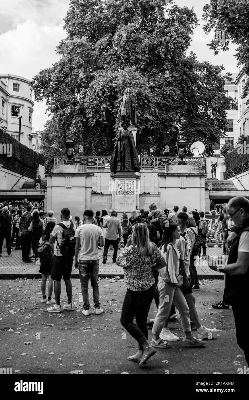 Intorno a Londra nell'anno del passaggio della regina Elisabetta II Foto Stock