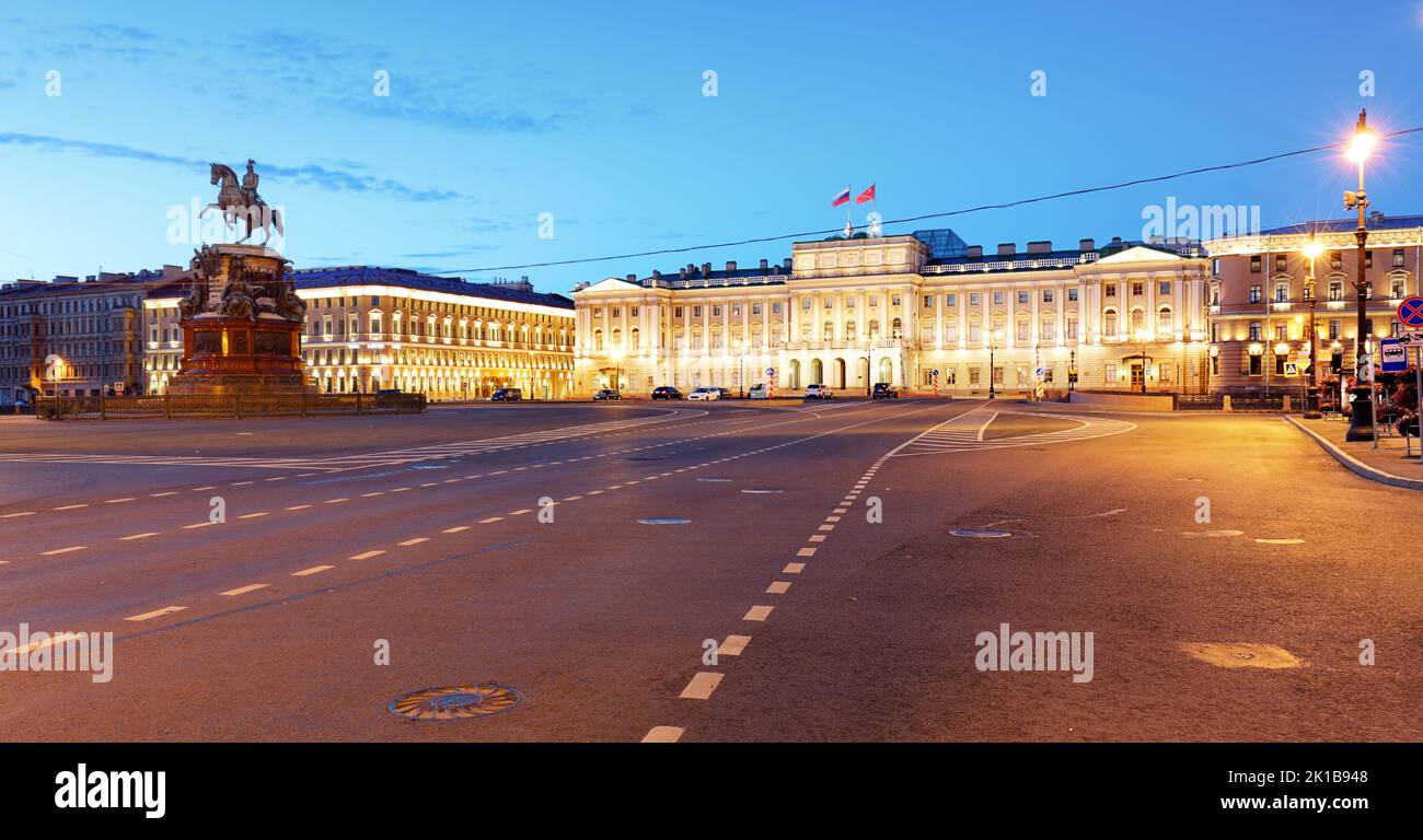 San Pietroburgo Russia - Palazzo Mariinsky nella città vecchia Foto Stock