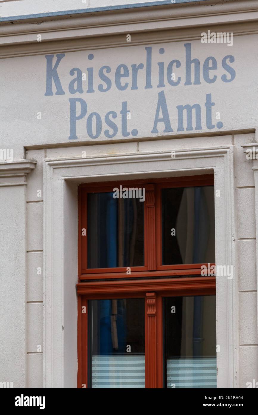 Nauen, una città di Brandeburgo in Germania Foto Stock