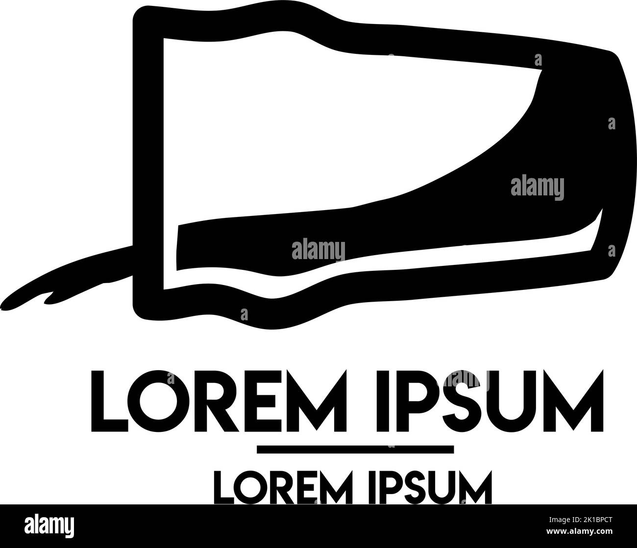 bottiglia di birra in vetro nero . logo design Illustrazione Vettoriale