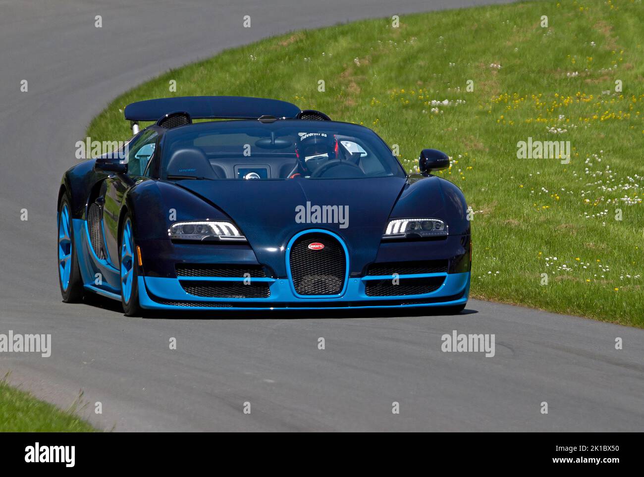 Supercar Bugatti Veyron a Prescott HillClimb Foto Stock
