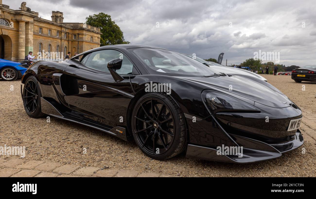 McLaren 600LT, in mostra al Salone Privé Concours d’Elégance Motor Show tenutosi a Blenheim Palace Foto Stock