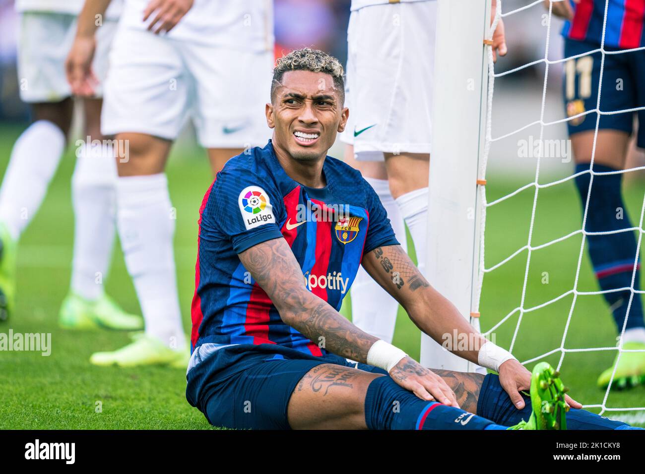 Barcellona, Spagna, 17, settembre, 2022. Spagnolo la Liga: FC Barcelona contro Elche CF. (22) Raphinha Credit: JG/Alamy Live News Foto Stock