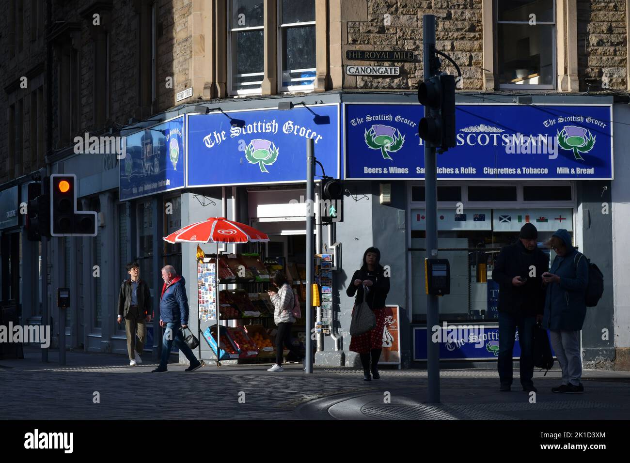 Edimburgo Scozia, Regno Unito 16 settembre 2022. Opinioni generali sul Royal Mile. Credit sst/alamy live news Foto Stock