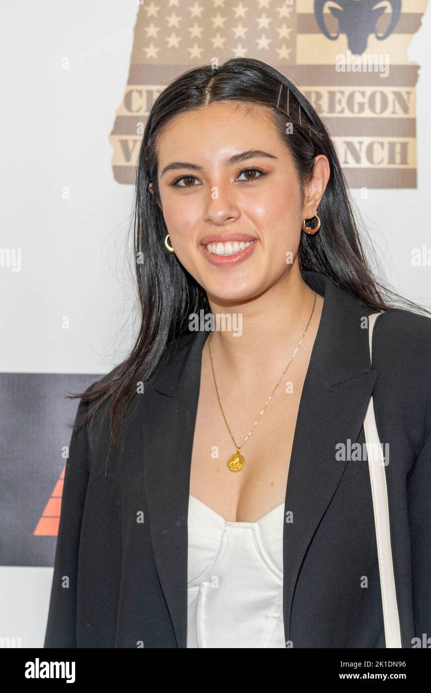 Hollywood, Stati Uniti. 17th Set, 2022. Sabrina Zukowski partecipa alla prima di Los Angeles del percorso di 'Cover Me' allo scopo a Cineleunge, Hollywood, CA il 17 settembre 2022 Credit: Eugene Powers/Alamy Live News Foto Stock