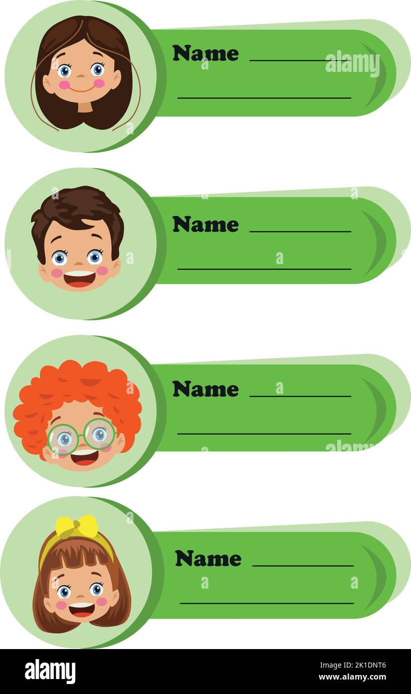 carta d'identità nome cognome carta d'identità Illustrazione Vettoriale