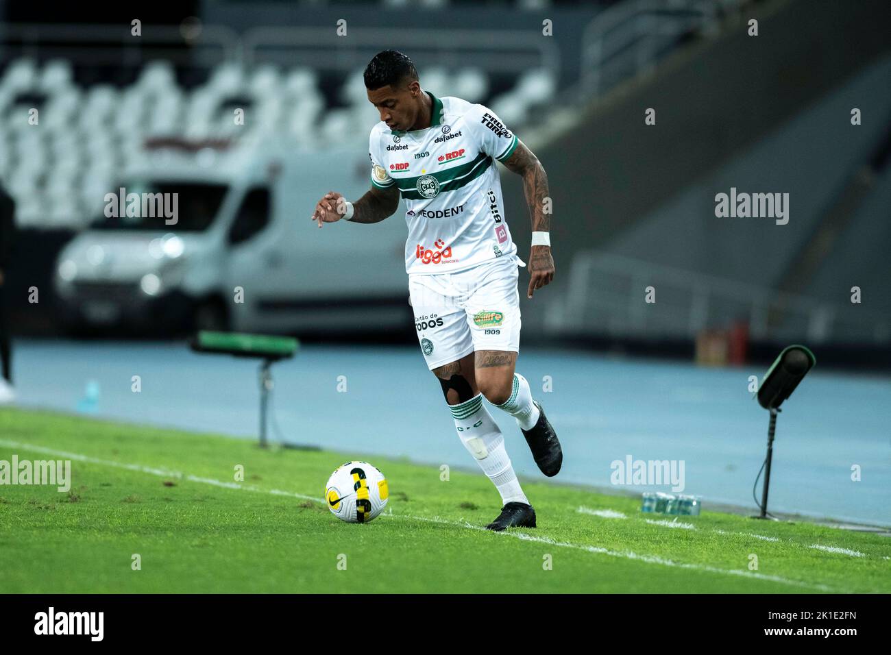 Rio, Brasile - 17 settembre 2022: Alex Manga giocatore in partita tra Botafogo vs Coritiba dal 17° round del Campionato brasiliano a Nilton Santos Stadi Foto Stock