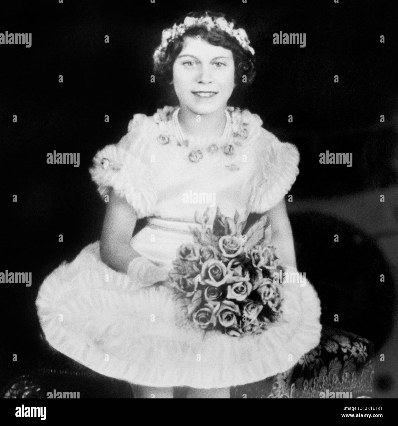 Foto del file datata 06/11/1935 della principessa Elisabetta (ora Regina Elisabetta II) che compie 90 anni il 21st aprile. Data di emissione: Domenica 18 settembre 2022.. Il credito fotografico dovrebbe essere: PA Wire Foto Stock