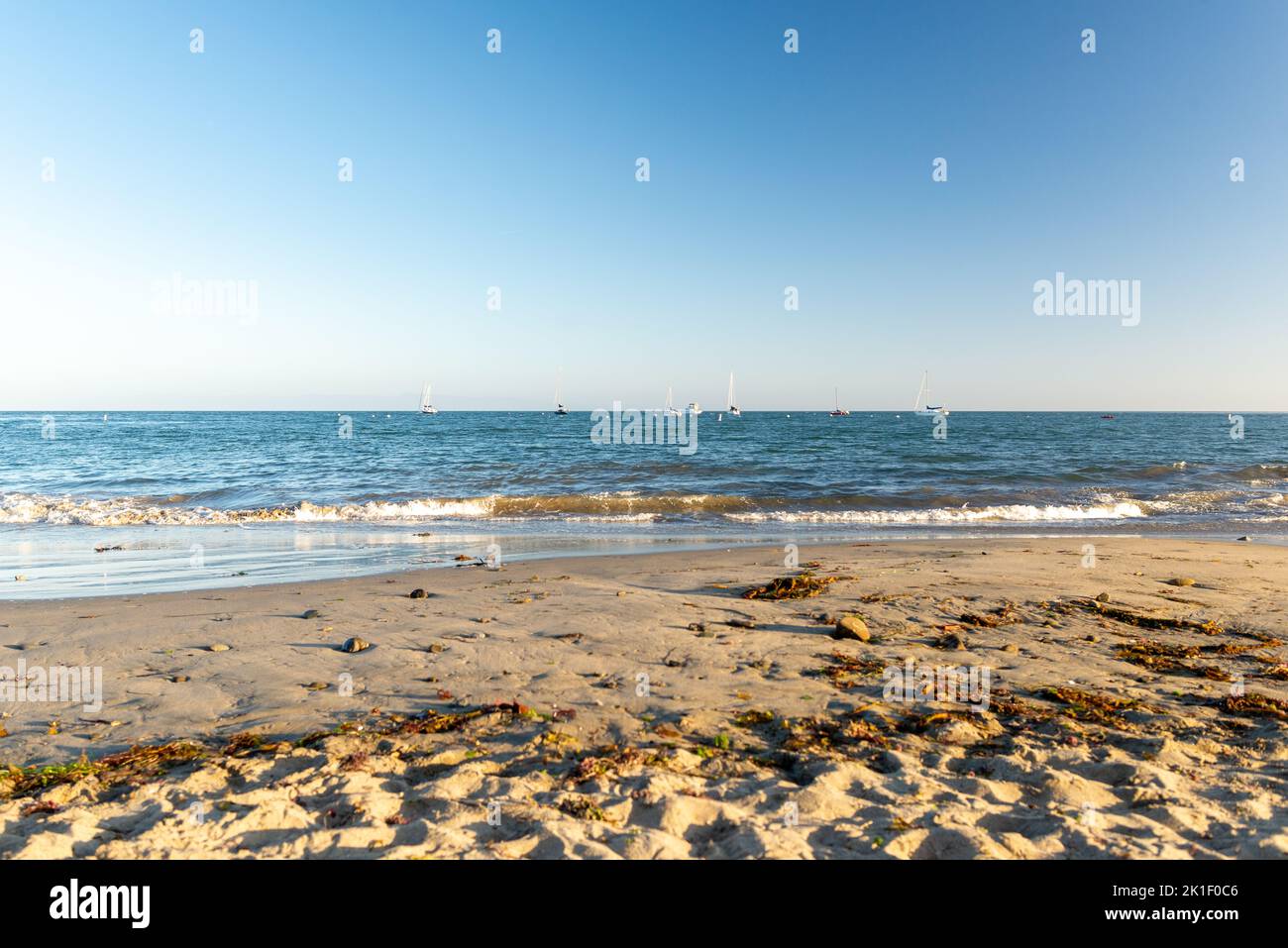 Capitola Beach nella contea di Santa Cruz, California Foto Stock