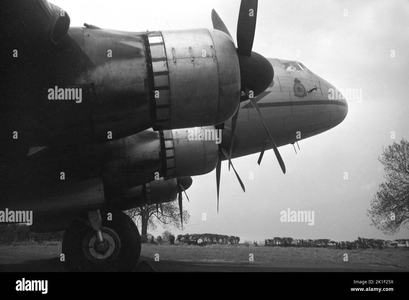Handley Page Hastings HP 67 Aircraft, Royal Air Force Transport Command, nella Germania occupata, 1949 in bianco e nero Foto Stock