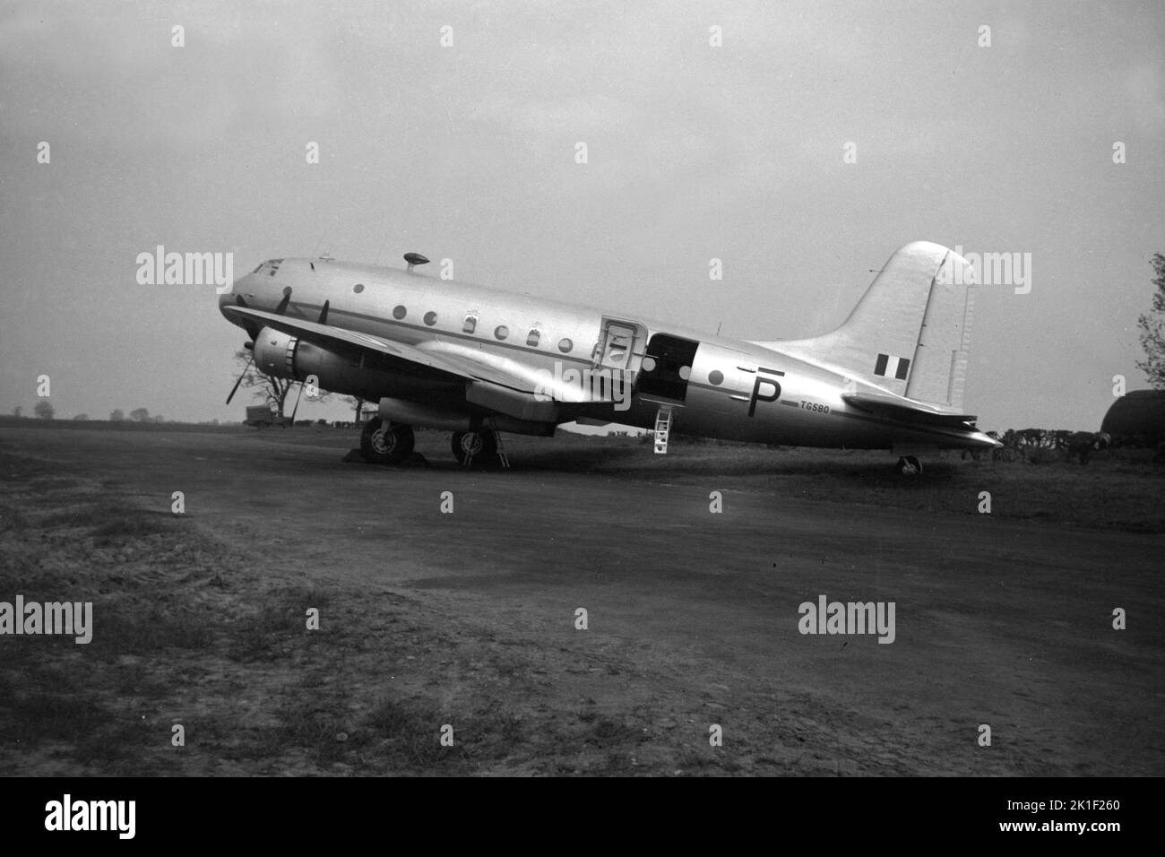 Handley Page Hastings HP 67 Aircraft, Royal Air Force Transport Command, nella Germania occupata, 1949 in bianco e nero Foto Stock
