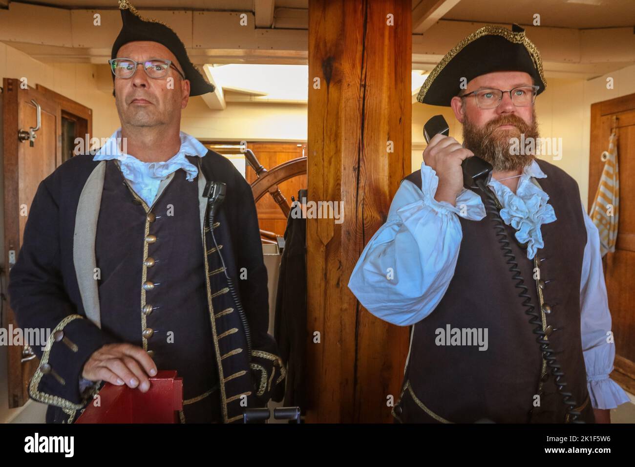 18 settembre 2022: 18 settembre 2020 (Malaga) tale è il Götheborg, La più grande barca a vela in legno oceanica del mondo che è arrivata a Malaga è una replica di una nave del 18th ° secolo Svedese India orientale Company che affondò al largo della costa di Malaga - questa nave sarà nel porto della città fino al prossimo 20 settembre. Una barca che aveva un legame stretto con l'Andalusia, come si chiamava a Cadice, per lo scambio o la raccolta di vari prodotti. Malaga è l'unica città spagnola dove si ferma la replica di questa storica nave e la nona nella spedizione in Asia 2022/2023. Quasi 240 anni Foto Stock