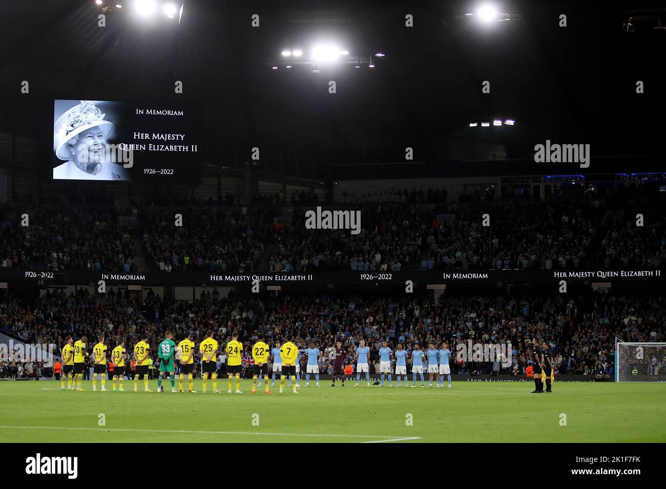 Manchester City / Borussia Dortmund, UEFA Champions League, Gruppo G, Etihad Stadium, Manchester, Regno Unito 14 settembre 2022 Foto Stock
