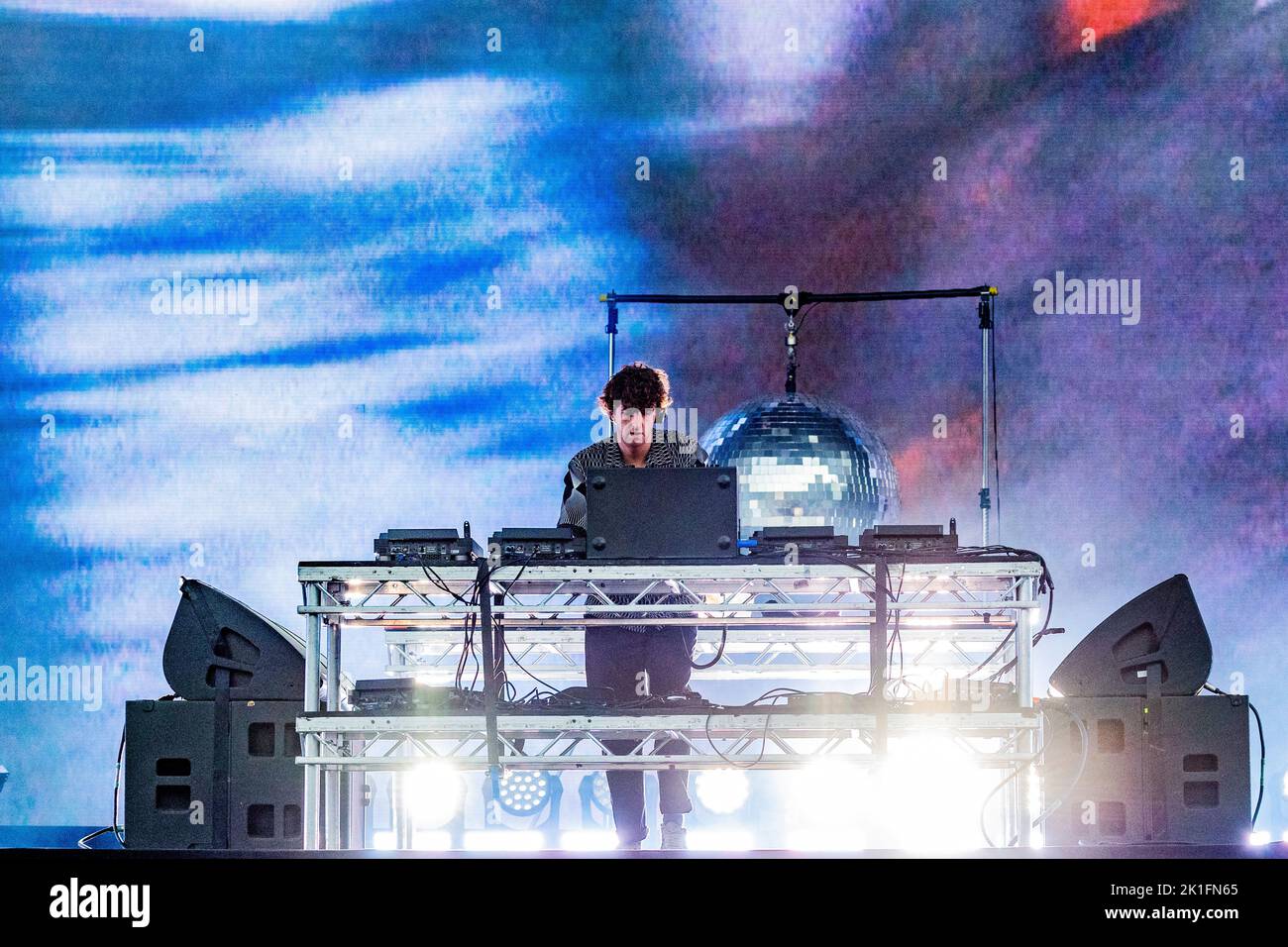 Parigi Francia 27 agosto 2022 Jamie XX - dj sul palco - live at Rock en Seine © Andrea Ripamonti / Alamy Foto Stock