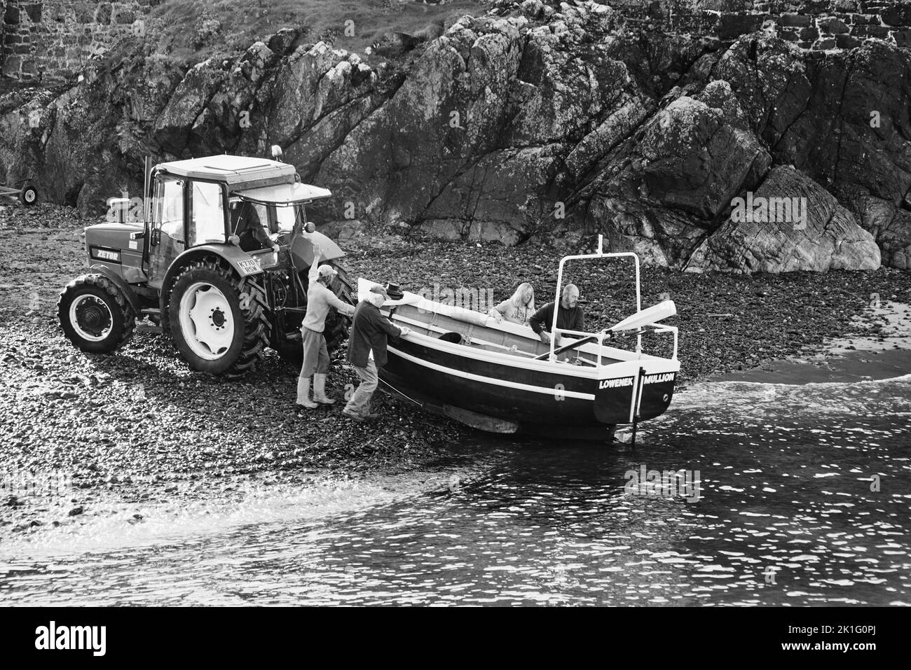 La comunità di pescatori della Cornovaglia Foto Stock