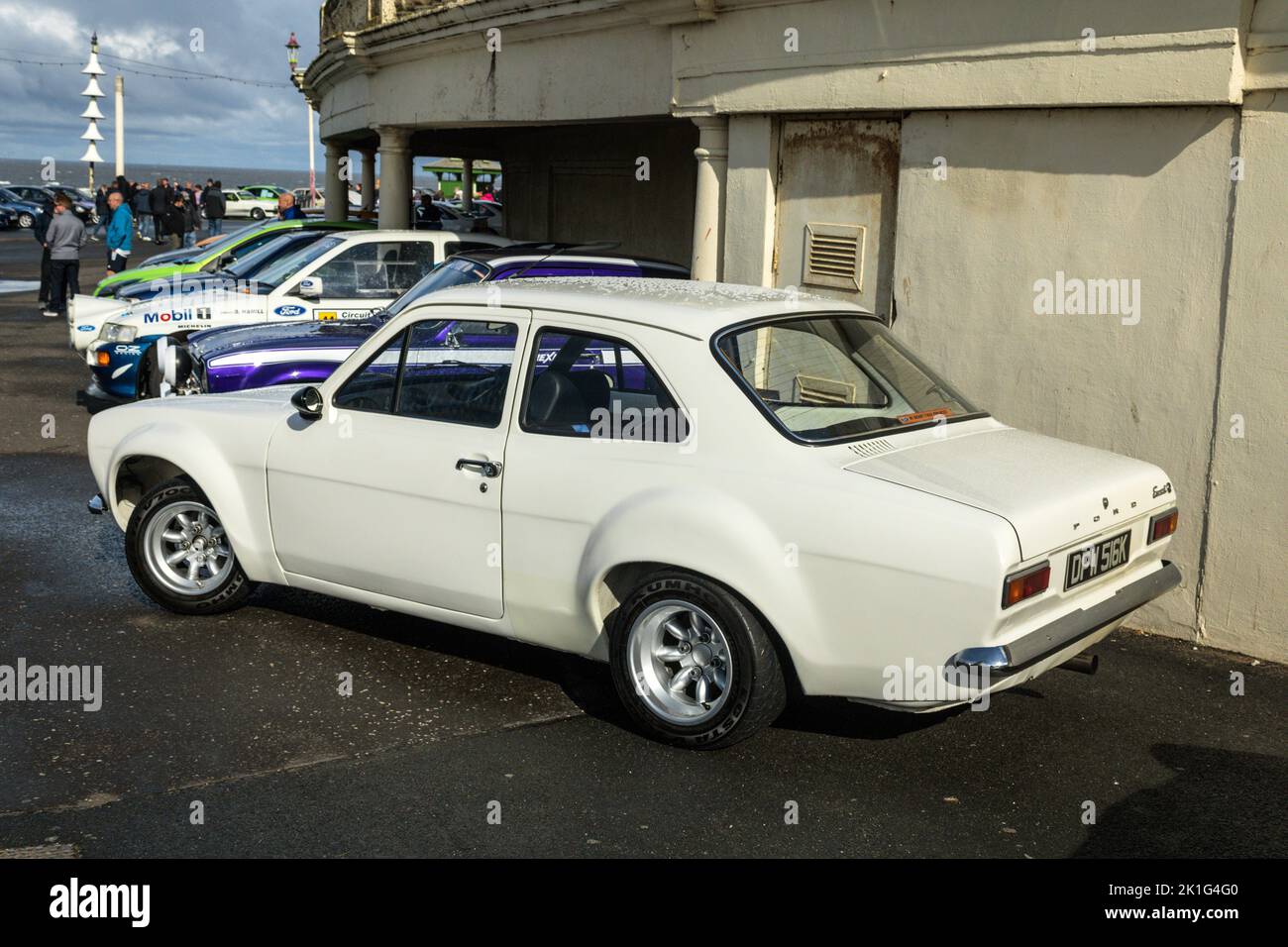 Marchio Ford Escort 1. Blackpool Ford giorno 2022. Foto Stock