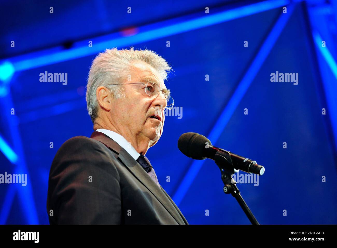 Vienna, Austria. 08 maggio 2015. Heinz Fischer, Presidente federale della Repubblica d'Austria dal 2004 al 2016 Foto Stock